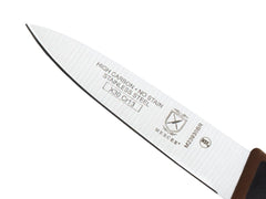 Mercer Culinary Millennia Color Handle Cutlery 3 inches Slim Paring Knife Brown