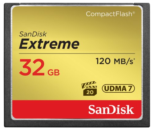 SanDisk Extreme 32 GB UDMA7 CompactFlash Card - Black/Gold