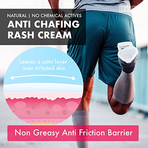 Glamza Chamois Cream Chub Rub’ Anti Chafing Cream for Men & Women - Prevents Chaffing for Cyclists, Runners and More 50ml