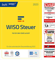 WISO Steuer 2023 (Steuerjahr 2022) Steuer Sparbuch, Mac, Start und Plus, für Windows, Mac, Smartphones und Tablets  Frustfreie Verpackung