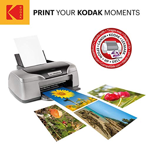 Kodak A4 Gloss Photo Paper Premium Printer Paper for Inkjet Printers A4-180gsm [20 Sheets]