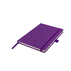 A5 Notebook Writing Pad New Lined Hardback Journal Notepad Notes Diary Pad (Purple)