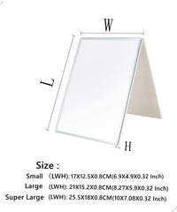 Zcooooool Mirror Large Portable Super HD Mirror Makeup Mirror Multi Stand Angle Hand Free/Handheld/Tabletop Foldable Mirror 8.27X5.9 Inch