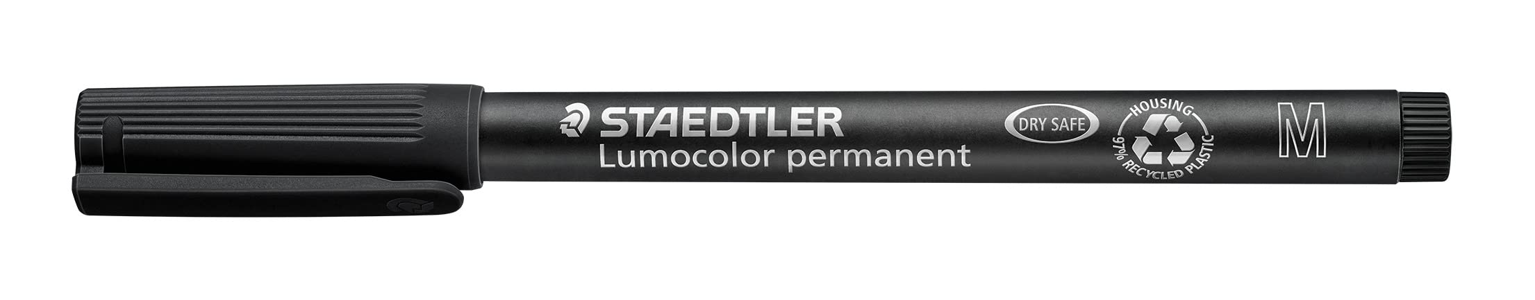 STAEDTLER 317 WP4 Lumocolor Permanent Pen, Medium Line Width, 1.0mm - Assorted Colours (Pack of 4)