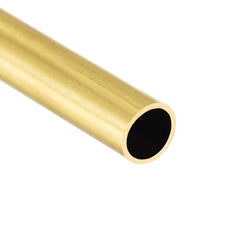 sourcing map Brass Round Tube, 300mm Length 6.5mm OD 0.5mm Wall Thickness, Seamless Straight Pipe Tubing 3 Pcs