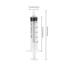 10PCS 5ML Plastic Syringes Measuring Syringe No Needle Syringe Reusable 5ML Syringes Sterile Colostrum For Scientific Lab Baby Medicine Dispensing Liquid Measuring Watering Pet Feeding Glue Applicator