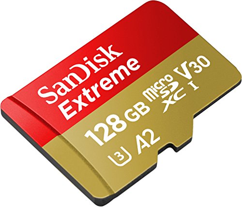 SanDisk 128GB Extreme microSDXC card for Mobile Gaming, up to 190MB/s, with A2 App Performance, UHS-I, Class 10, U3, V30