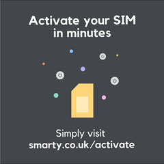 SMARTY 5G/4G Data Sim, Data Deals Unlimited Calls and Texts, NO Credit Checks, NO Contract, Pay when you Activate SIM