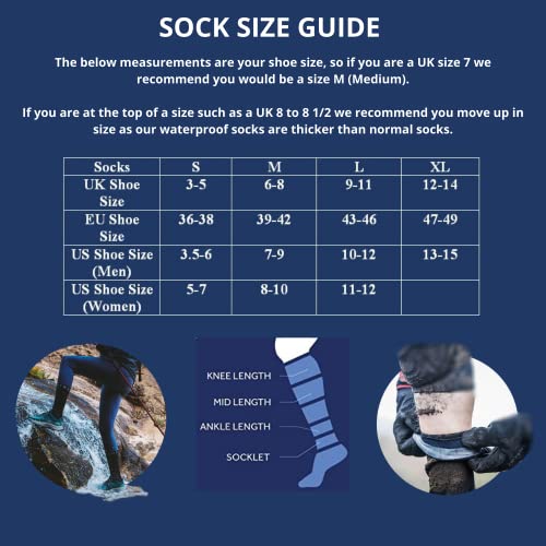 SEALSKINZ Mens Walking Thin Mid Socks, Grey/Grey Marl, L EU