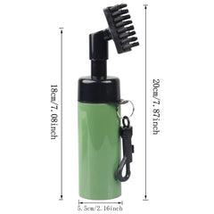 FUZVOL Golf Club Brush Groove Cleaner with Built in Water Spray and Hook, Golf Groove Cleaning Brush for Golf Ball Club, Golf Accessories Golf Gifts for Men Green