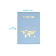 ALLY-MAGIC Passport Holder Cover, PU Leather Passport Cover Case Organiser with Wallet for Credit Card, Money, Business Cards, Passport, Boarding Passes for Women Men Y7PGHZJ