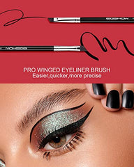 Eyeliner Brush, EIGSHOW Precision Eye Liner Makeup Brush, Angled Eyeliner Brush, Ultra Thin Slanted Flat Angle, Cruelty-Free Synthetic Bristles, Great for Pros & Beginners