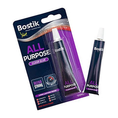 Bostik All Purpose Adhesive, Clear Glue for Minor Household Repairs, 20ml