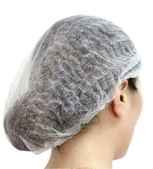 Disposable Hair Nets Hair Net Non Woven Surgical Caps Hair Net For Cooking Hair Nets For Catering   WHITE   100 CAPS