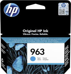 HP 3JA23AE 963 Original Ink Cartridge, Cyan, Single Pack