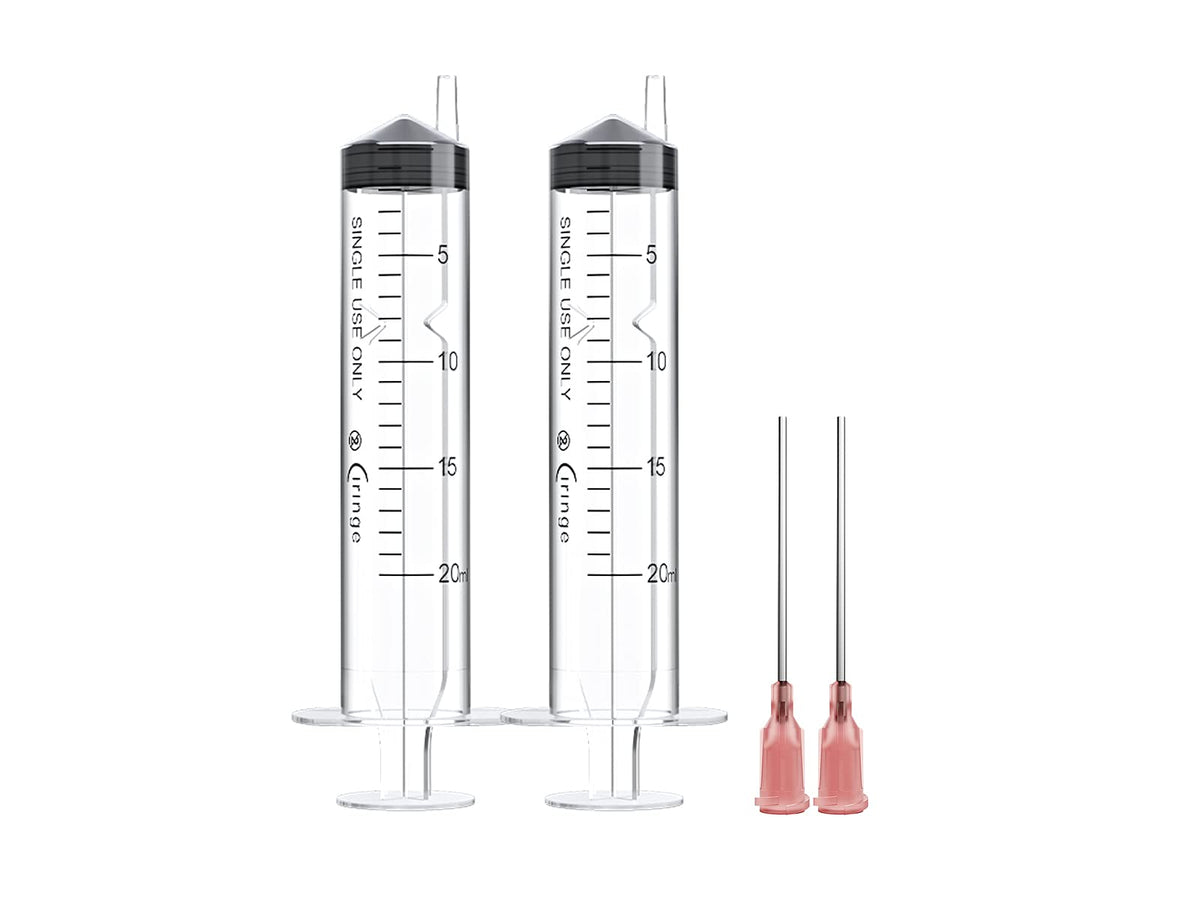 Ciringe 20 ml Syringe with 18G Pink Mixing Kit - 2 Sets