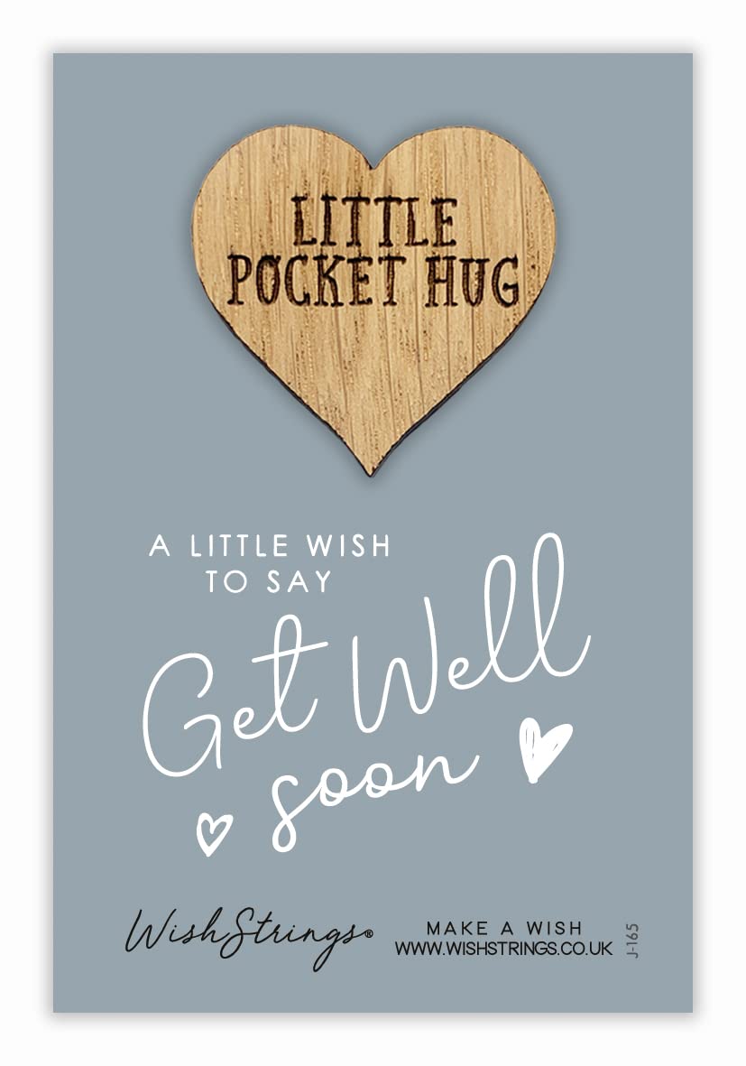 Little Pocket Hug, Get Well Soon - Hospital Gift, Sending You a Hug, Keepsake Gift, Heart Token