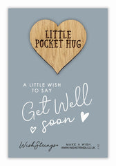 Little Pocket Hug, Get Well Soon - Hospital Gift, Sending You a Hug, Keepsake Gift, Heart Token