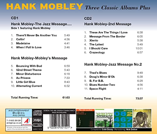 Three Classic Albums Plus (Mobley's Message / 2nd Message / Jazz Message No. 2)