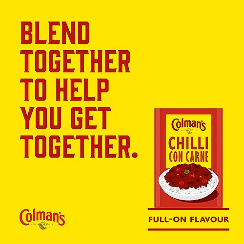 Colman's Chilli Con Carne Recipe Mix perfect with white rice quick to prepare chilli mix 50 g (Pack of 2)