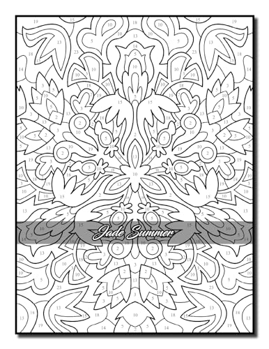 Color by Number Patterns: An Adult Coloring Book with Fun, Easy, and Relaxing Coloring Pages (Color by Number Coloring Books)