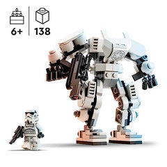 LEGO Star Wars Stormtrooper Mech Set, Buildable Action Figure Model with Jointed Parts, Minifigure Cockpit and Large Stud-Shooter, Collectible Toy for Kids Aged 6 and Up 75370