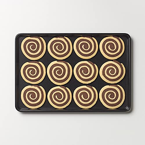 Tala Performance Baking Tray, Professional Gauge Carbon Steel with Eclipse Non-Stick Coating, Perfect for Cooking and Roasting, 25 x 18 x 2 cm,Black