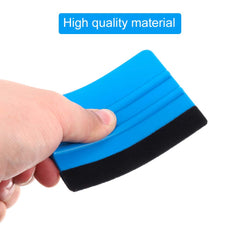 ruggito 12 Pieces Felt Edge Squeegee Car Wrapping Tool Kits, 4 Inch Felt Squeegee Applicator Tool for Car Vinyl Wrap, Window Tint, Wallpaper, Decal Sticker Installation