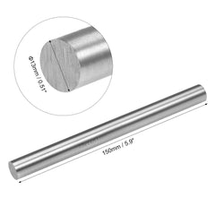 sourcing map Round Steel Rod, 13mm HSS Lathe Bar Stock Tool 150mm Long, for Shaft Gear Drill Lathes Boring Machine Turning Miniature Axle, Cylindrical Pin DIY Craft Tool