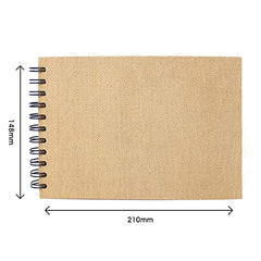 Artway Enviro Spiral Bound A5 Sketchbook - Landscape - 70 Sides (35 Sheets) of 100% Recycled 170gsm Cartridge Paper