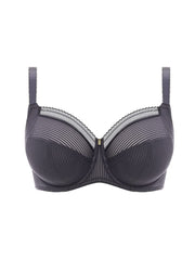 Fantasie Women's Fusion Underwire Full Cup Side Support Bra Coverage, Opaque, Slate, 34HH US