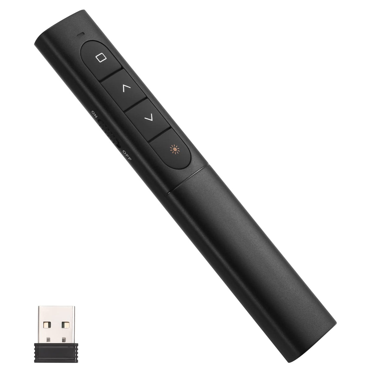 FRIUSATE Wireless Presentation Clicker,Presentation Remote 2.4GHz Wireless Clicker, Wireless USB Presenter PPT Remote Control Presenter Pen for Mac/Win/Computer/Laptop