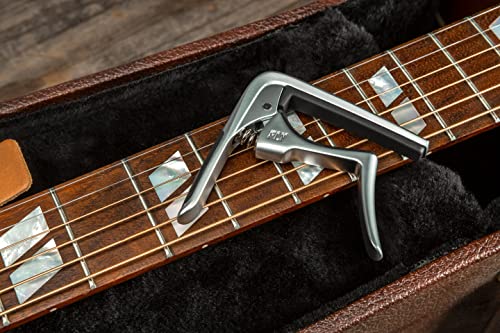 Jim Dunlop 63CSC Trigger Fly Capo Curved Satin Chrome, 68 g