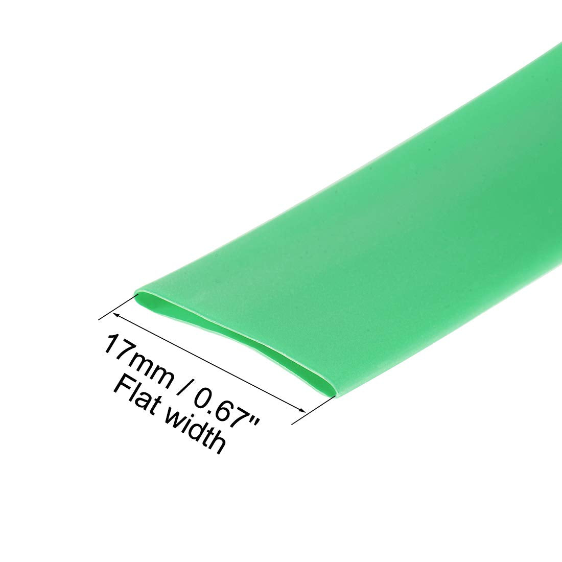 sourcing map Heat Shrink Tubing, 3/8 inches(10mm) Dia 2:1 rate Shrinkable Tube Cable Sleeve 10ft - Green