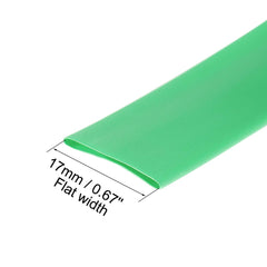 sourcing map Heat Shrink Tubing, 3/8 inches(10mm) Dia 2:1 rate Shrinkable Tube Cable Sleeve 10ft - Green