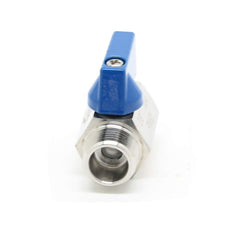 QiiMii New 3/8 inches Stainless Mini Ball Valve NPT Famale x Male Thread SS304