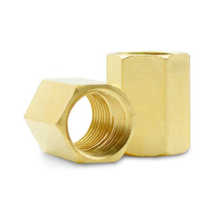 Bwintech 2 Pcs 3/4 inches Female to 3/4 inches Female BSP Thread Brass Hex Coupling Connector for Pipe Connecting Conversion