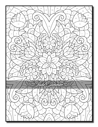 Color by Number Patterns: An Adult Coloring Book with Fun, Easy, and Relaxing Coloring Pages (Color by Number Coloring Books)