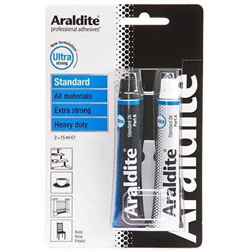 Araldite ARA-400001 Standard Epoxy, Colour May Vary, 15ml