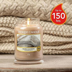 Yankee Candle Scented Candle, Warm Cashmere Large Jar Candle, Burn Time: Up to 150 Hours