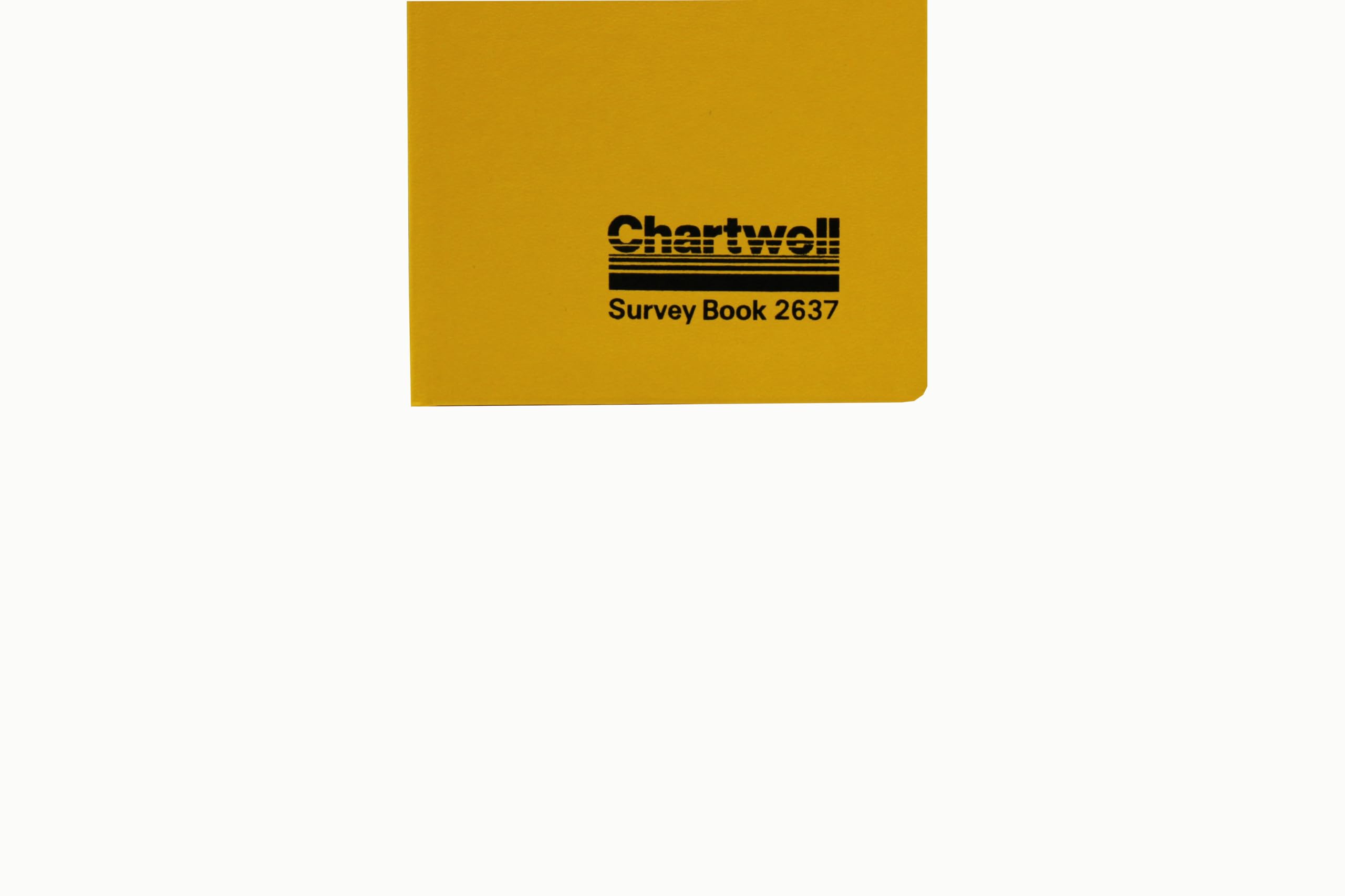 Exacompta - Ref 2637Z - Chartwell - Mining Transit Casebound Survey Book - 192 x 120mm in Size - Suitable for Use Outdoors & in Wet Conditions - Yellow