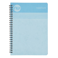 NU: Notebooks - Cloud Pastels Range - A5 Blue Notebook - Wirebound Notebook - 110 Pages (NU004111-FSC)