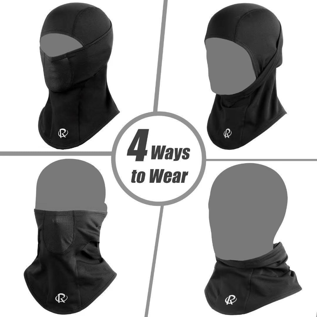 ROTTO Balaclava Face Mask Ski Mask Winter Polar Fleece Lined for Motorcycle Skiing Cycling Men Women