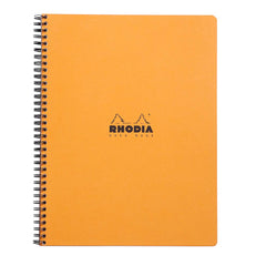 RHODIA 19300C - Spiral Notebook (Full Binding) Black or Orange Notebook - A4and - Small Squares - 160 Detachable Pages - Clairefontaine Paper 80 g/m - Soft and Resistant Cover - Classic