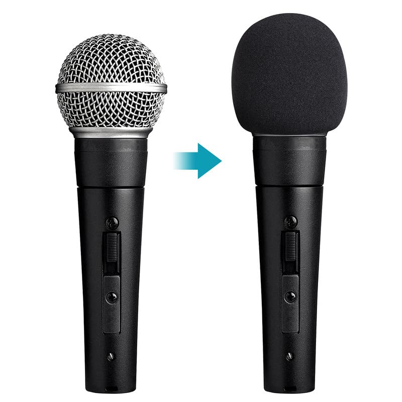 YOUSHARES Shure SM58 Microphone Cover Foam 2 Packs - SM58 Pop Shield Microphone Pop Filter for Shure SM58 Dynamic Vocal Microphone to Reduce Wind Noises