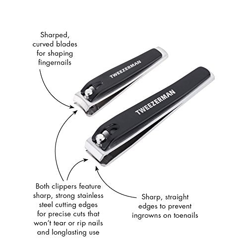 Tweezerman Stainless Steel Nail Clipper 2-Piece Set