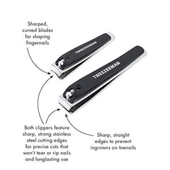 Tweezerman Stainless Steel Nail Clipper 2-Piece Set