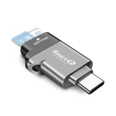 C352 Type-C MicroSD Card Reader with USB 3.0 Super Speed Technology, Supports MicroSDXC, MicroSDHC, and MicroSD for Window, Mac OS X and Andriod (Midnight Grey)