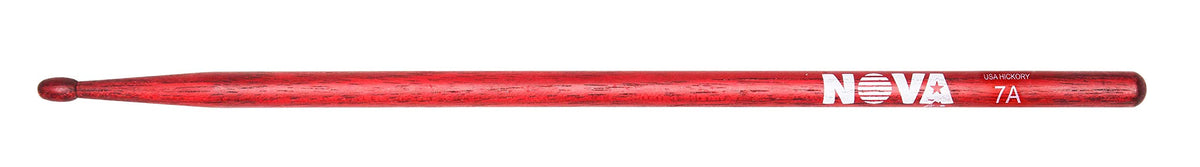 Vic FIrth - NOVA Drumsticks - 7A - Wood Tip - Red