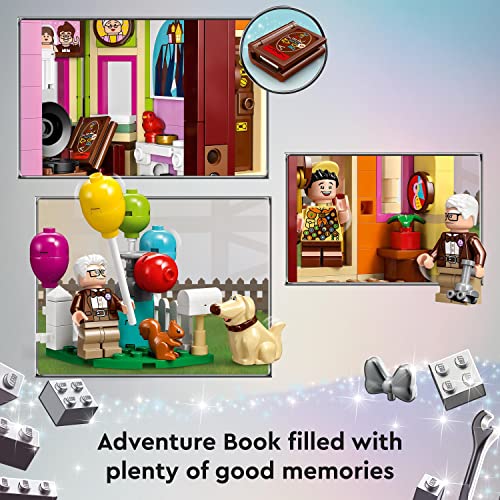 Disney and Pixar ‘Up’ House Buildable Toy with Balloons, Carl, Russell and Dug Figures, Collectible Model Set, Disney's 100th Anniversary Series, Iconic Gift Idea, Multicolor